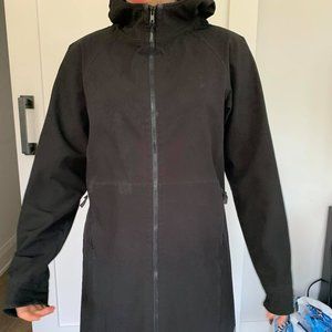 Lululemon Knee-Length Rain Rebel Jacket (Black)